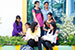 college students at garden college students at garden