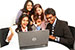 happy students at work happy students at work