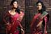 Model in Kancheepuram sari
